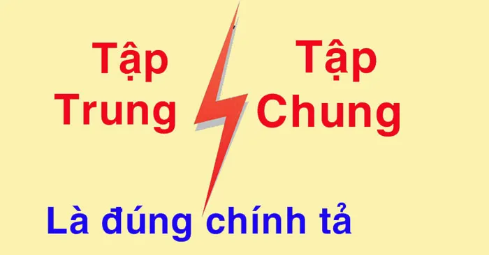 Tập trung hay tập chung