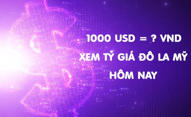 1000 đô bằng bao nhiêu tiền Việt?