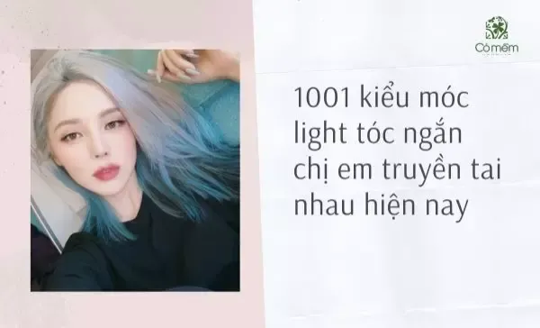 alt text: Tóc ngắn móc lai sợi nhỏ