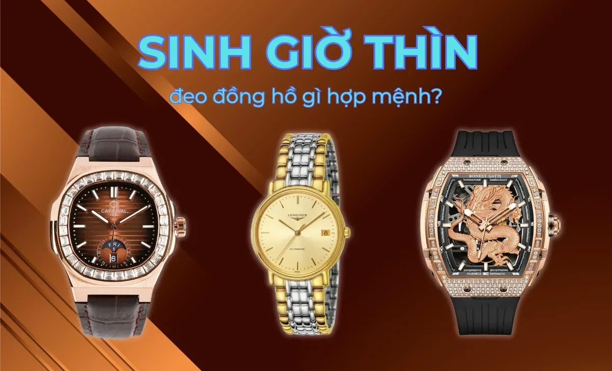 Hình minh họa người sinh giờ Thìn đeo đồng hồ