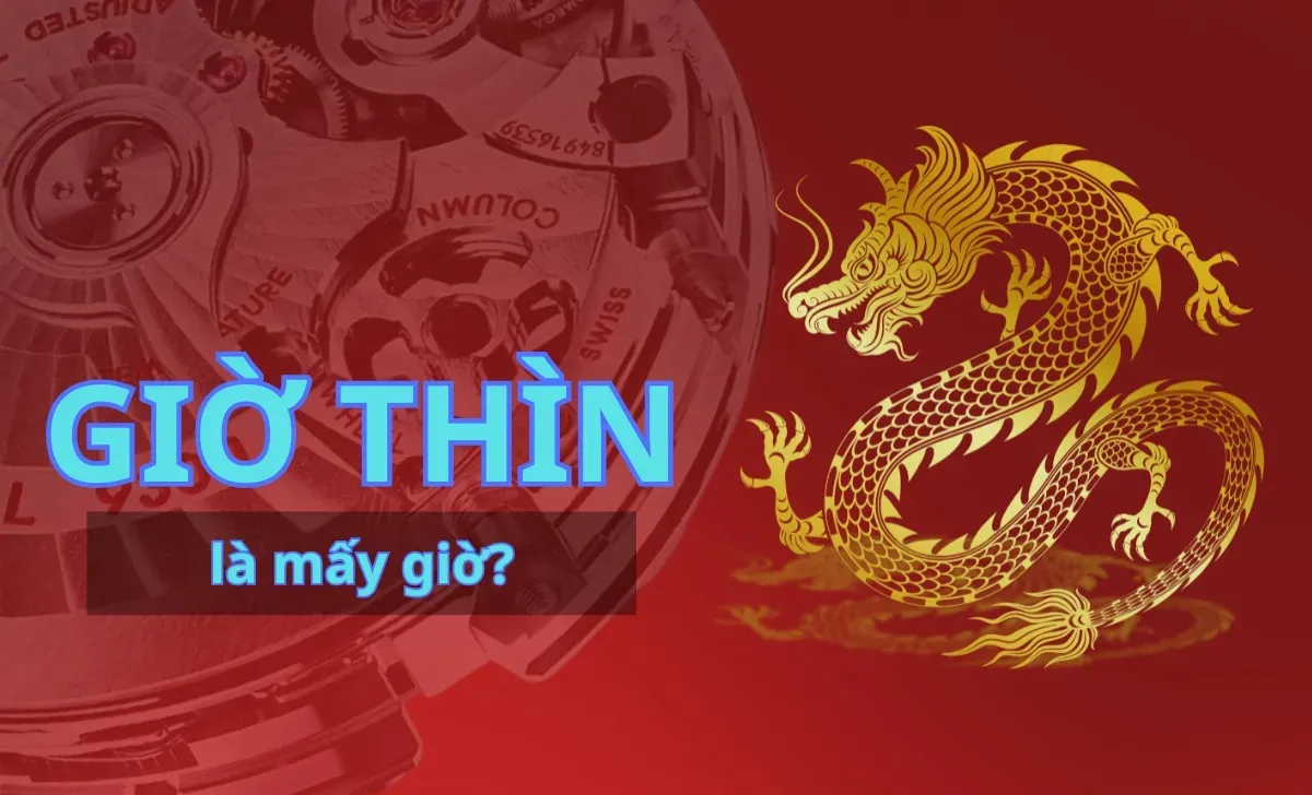 Hình minh họa đồng hồ chỉ giờ Thìn