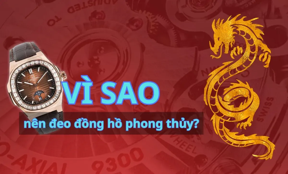 Hình minh họa đeo đồng hồ phong thủy