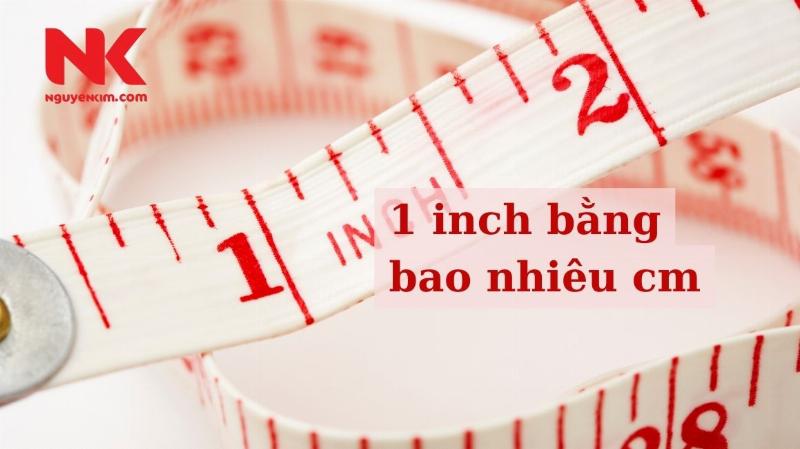 Quy đổi inch sang cm minh họa