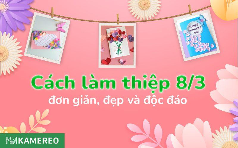 Các bước cơ bản để làm thiệp mùng 8 tháng 3 với giấy và keo, từ gấp giấy đến trang trí đơn giản