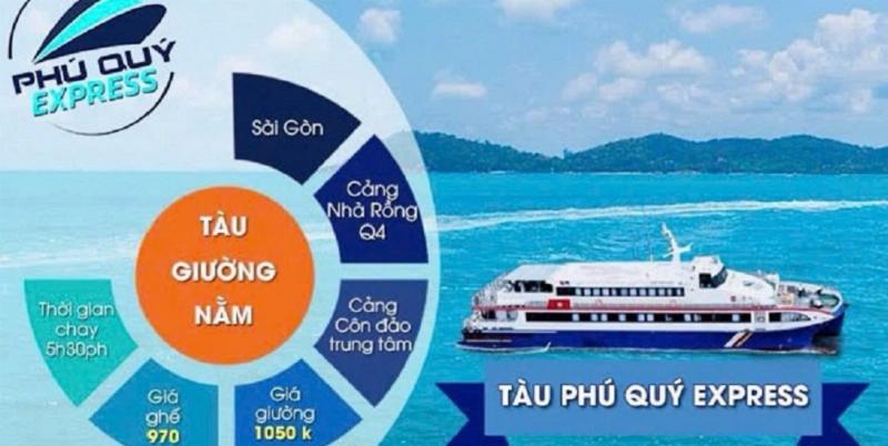 Hình ảnh tàu cao tốc siêu tốc chuẩn bị rời bến đi Côn Đảo, phương tiện được nhiều người chọn thay vì vé tàu cao tốc Sài Gòn Côn Đảo trực tiếp.