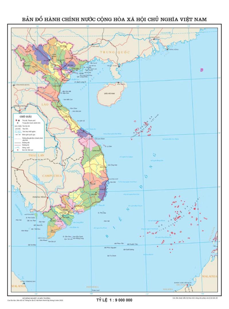 Bản đồ hành chính Việt Nam hiển thị các tỉnh (provinces) giúp người đọc hình dung về đơn vị địa lý này.