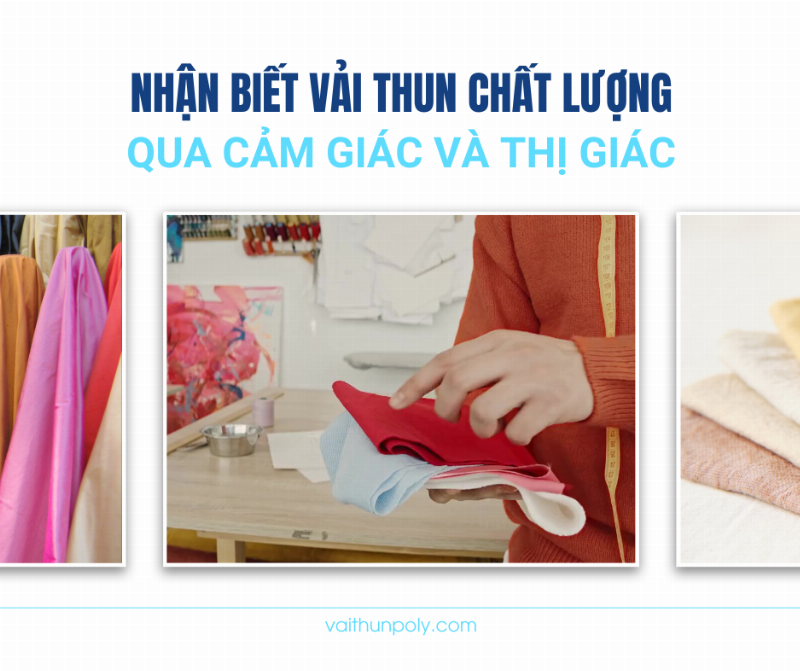 Hình ảnh minh họa cách kiểm tra chất lượng quần áo giá rẻ như sờ vải, xem đường may.