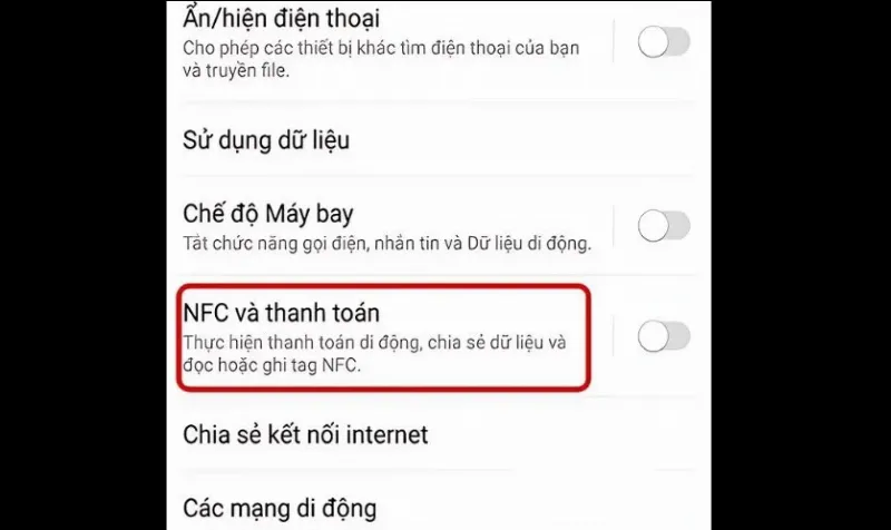 Kiểm tra NFC trên Android