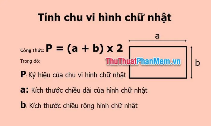 Công thức tính chu vi