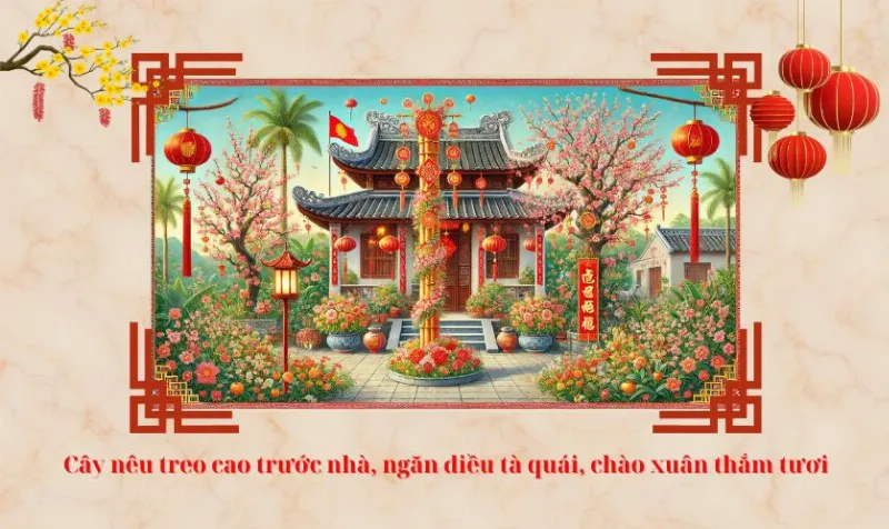 Alt: Hình ảnh gia đình cúng giao thừa, tưởng nhớ tổ tiên