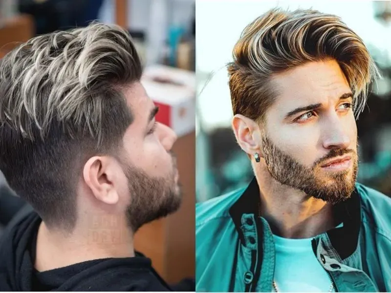 Nâu tây highlight xám tro