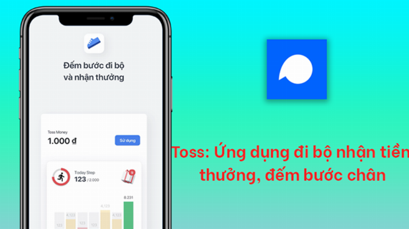 Kiểm tra số bước chân trên Toss
