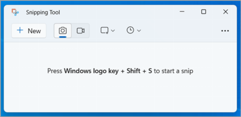 Giao diện công cụ Snipping Tool trên Windows 11, hiển thị các tùy chọn chụp và chỉnh sửa ảnh
