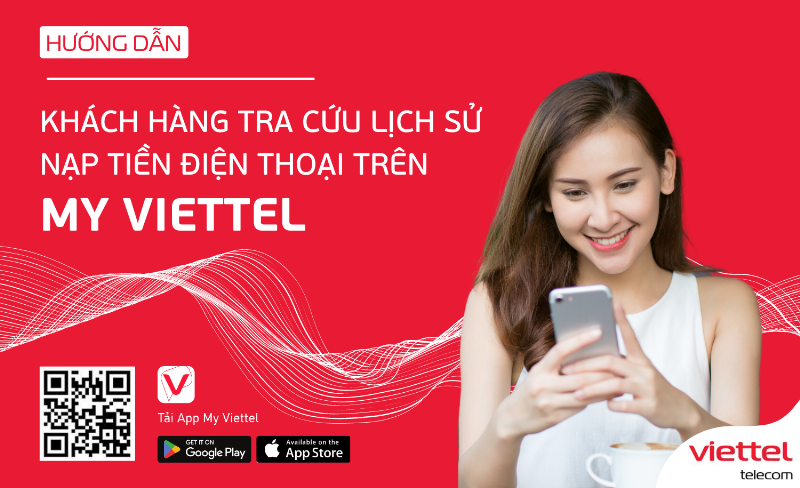 Màn hình chính ứng dụng My Viettel nơi hiển thị rõ số điện thoại của thuê bao