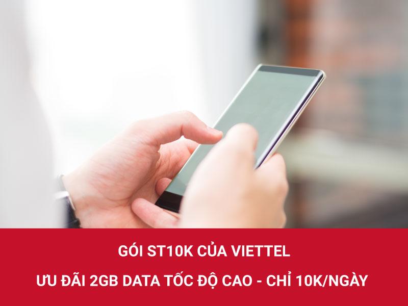 Điện thoại hiển thị cú pháp hoặc ứng dụng đăng ký mạng Viettel 1 ngày