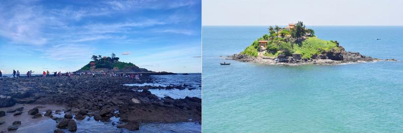 Một người đang xem biểu đồ lịch nước rút Hòn Bà Vũng Tàu trên điện thoại để lên kế hoạch đi bộ